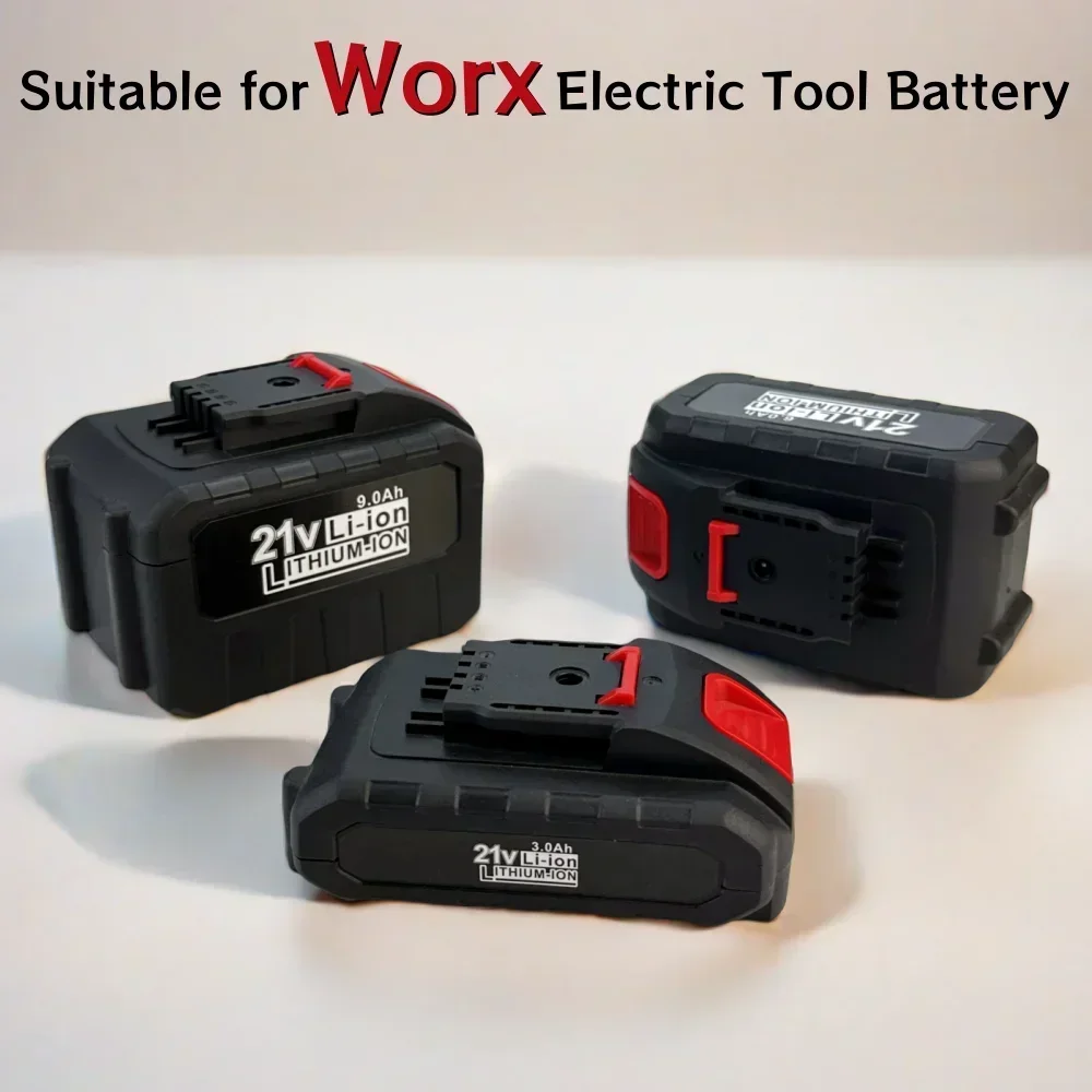 

21V 3.0/6.0/9.0Ah Lithium-ion Power Tool Battery for Worx WA3551 WA3553 WA3641 WG629E WG546E WU268 Battery Replacement