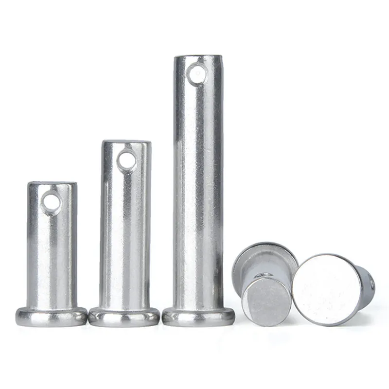 M3 M4 M5 M6 M8 Pin Roll 304 stainless steel pin flat head cylindrical pin with hole locating pins GB882 axis pin