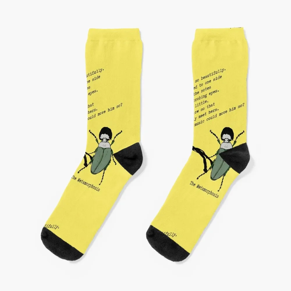 

Franz Kafka Metamorphosis Quote Socks golf floral funny sock Male Socks Women's