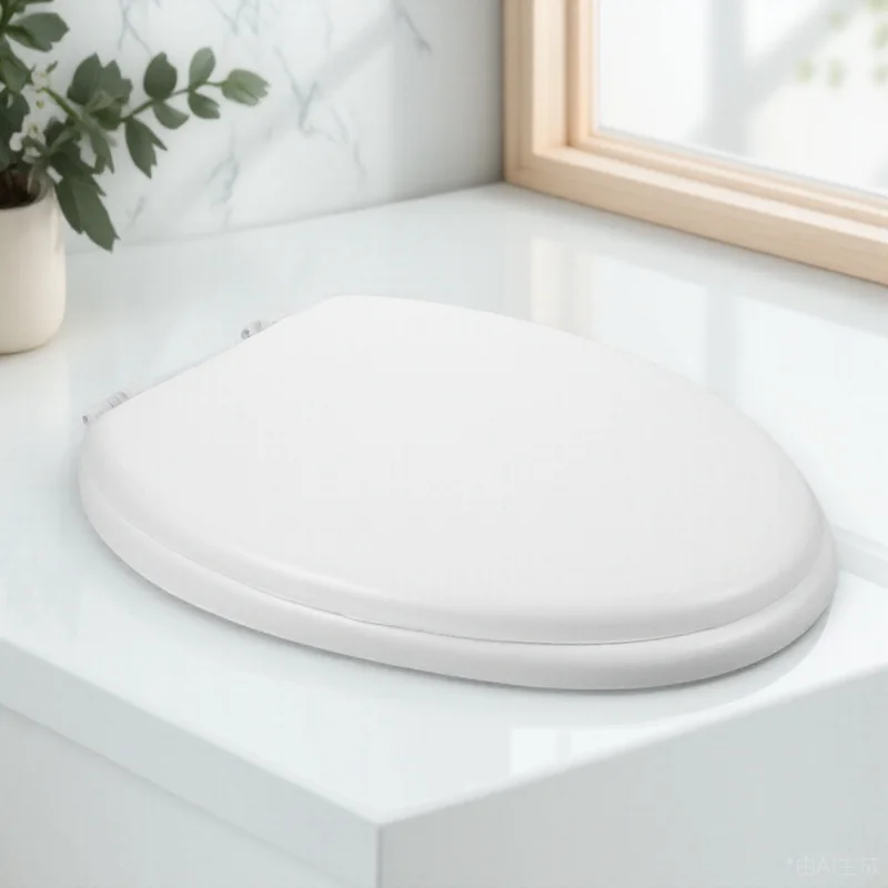 

Durable Eva Toilet Seat Cover Home Bathroom Accessory Simple Classic Color Gentle Touching Comfortable Experience
