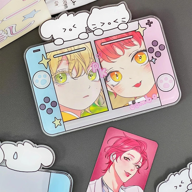 Kawaii Game Console Photo Frame Acrylic Photocard Holder for Couple Frame Cute Kpop Card Sleeves 3 Inch Picture Frame Home Decor
