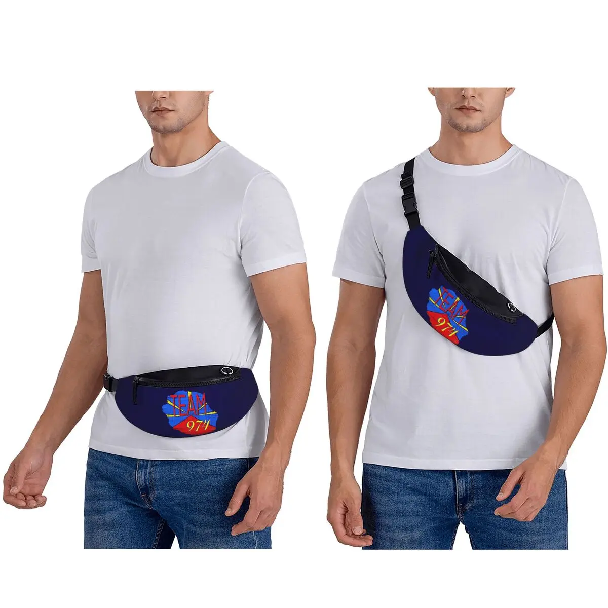 974 Reunion Island Flag Waist Bag for Women Men Crossbody Fanny Pack Running Phone Money Pouch