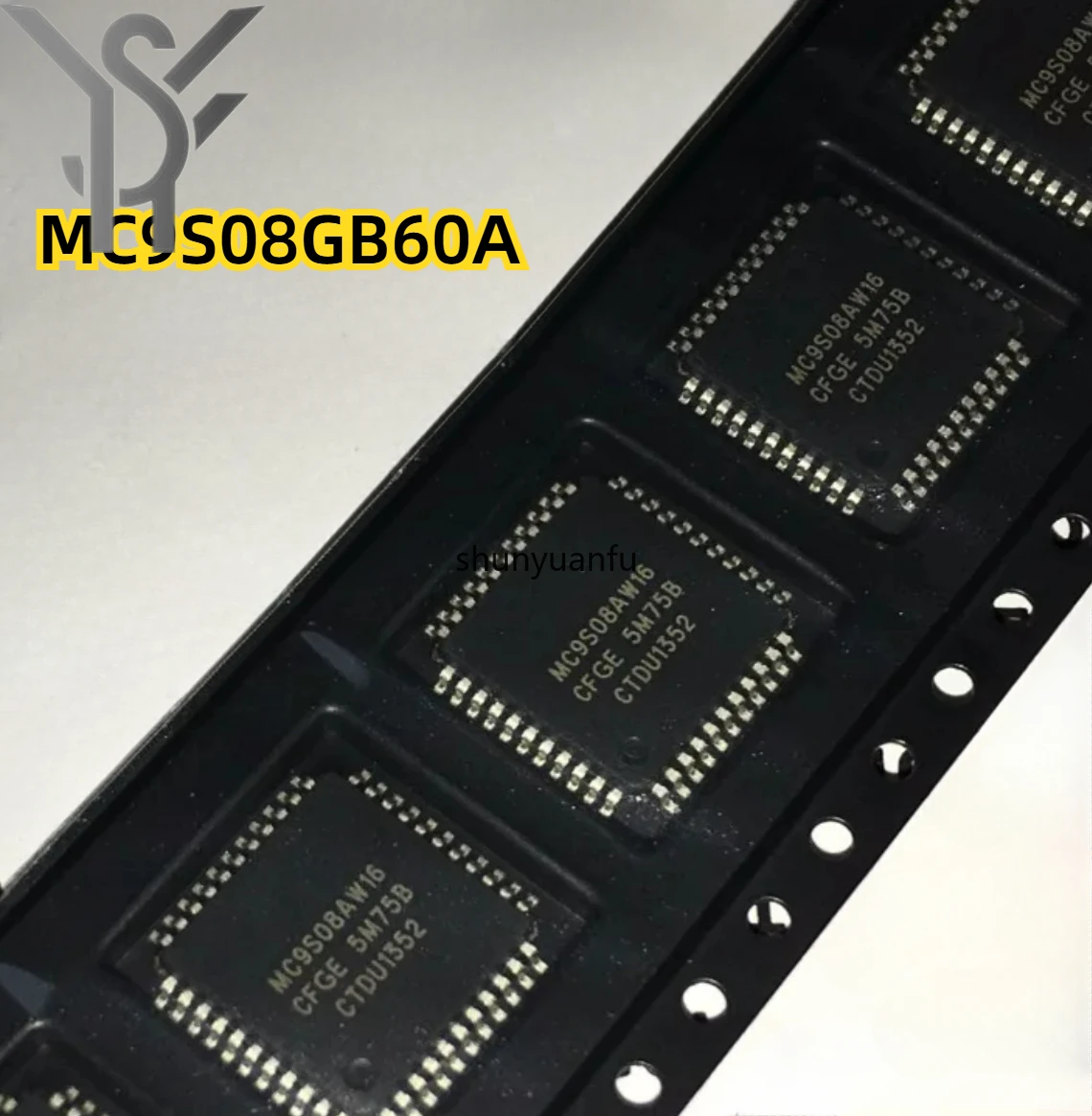 1PCS/lot New original  MC9S08GB60ACFUE MC9S08GB60A 60KB 1.8V~3.6V Other series 40MHz 56 LQFP-64(10x10) Microcontroller