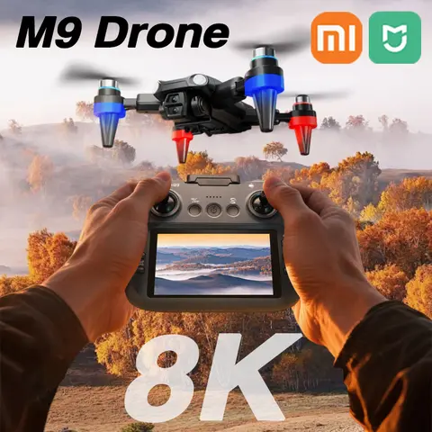 샤오미 미지아 M9 드론 8K 프로페셔널 HD 듀얼 카메라 브러시리스 접이식 플로우 장애물 회피 항공기 접이식 리모컨