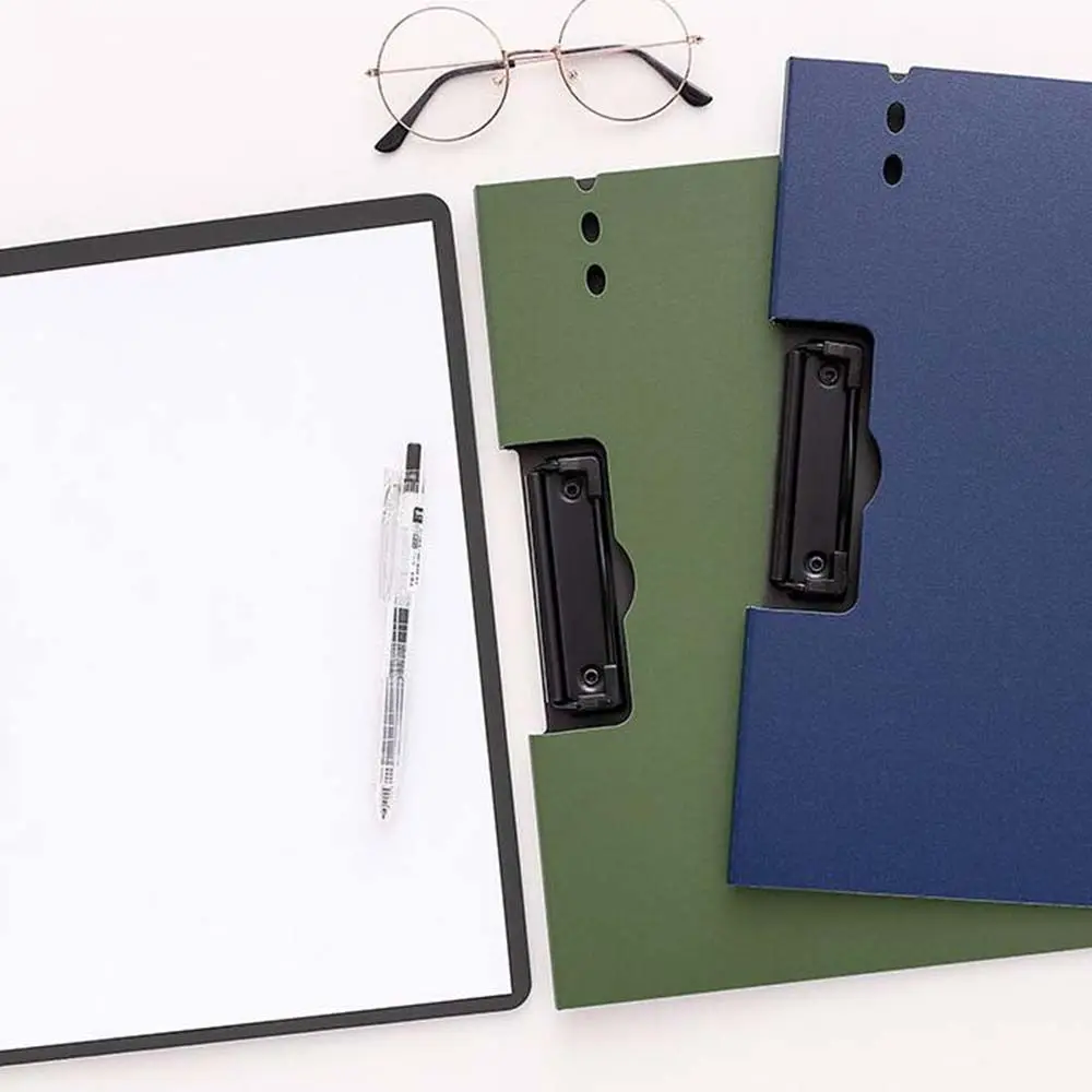 School Supplies Memo Clip Board Document Organizer File Clipboard Test Paper Storage A4 File Folder Writing Pad Clamp