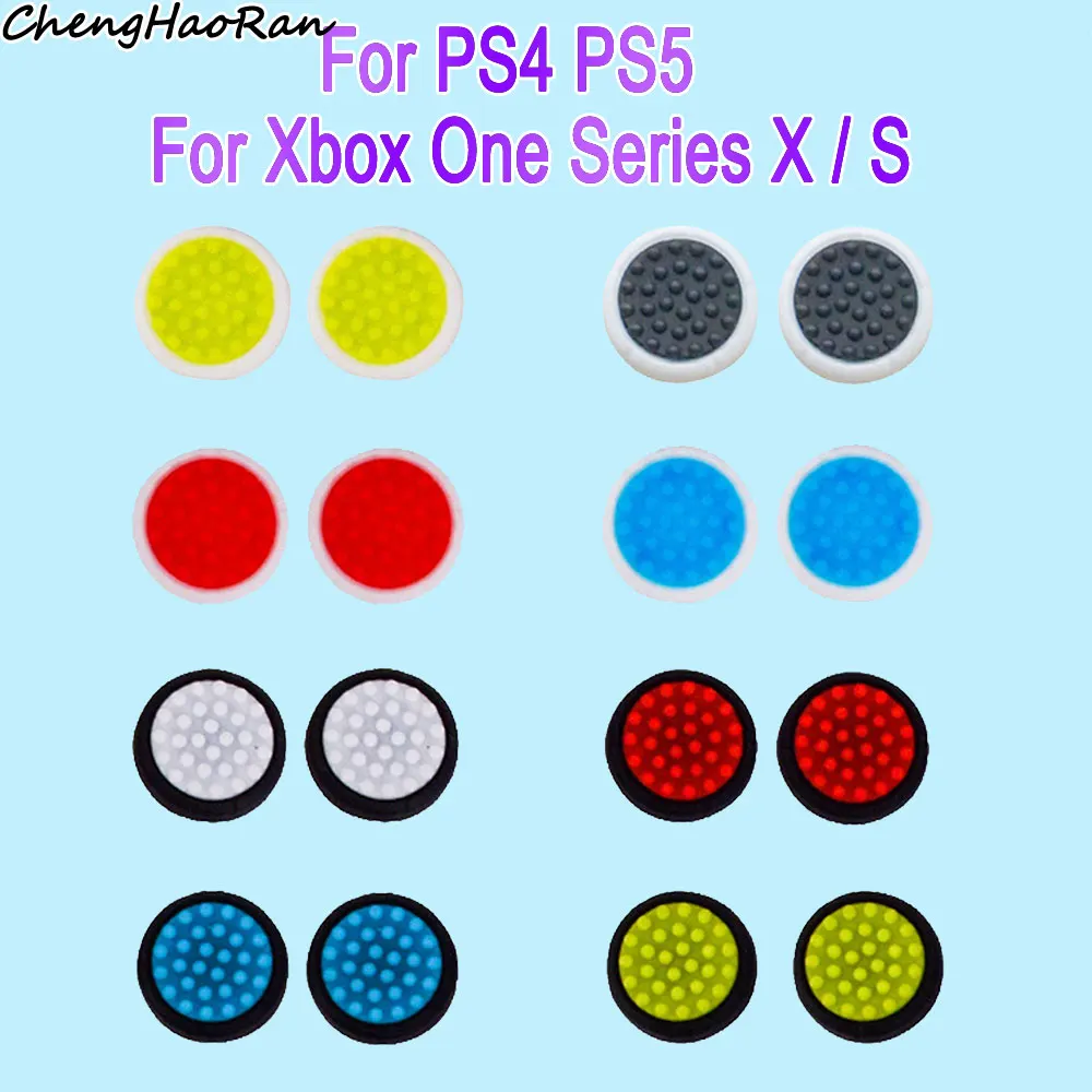 2 PCS High Quality Silicone Cap For PS4 PS5 For Xbox One Series X S Controller Non-Slip Silicone Thumb stick Grip Cap Parts