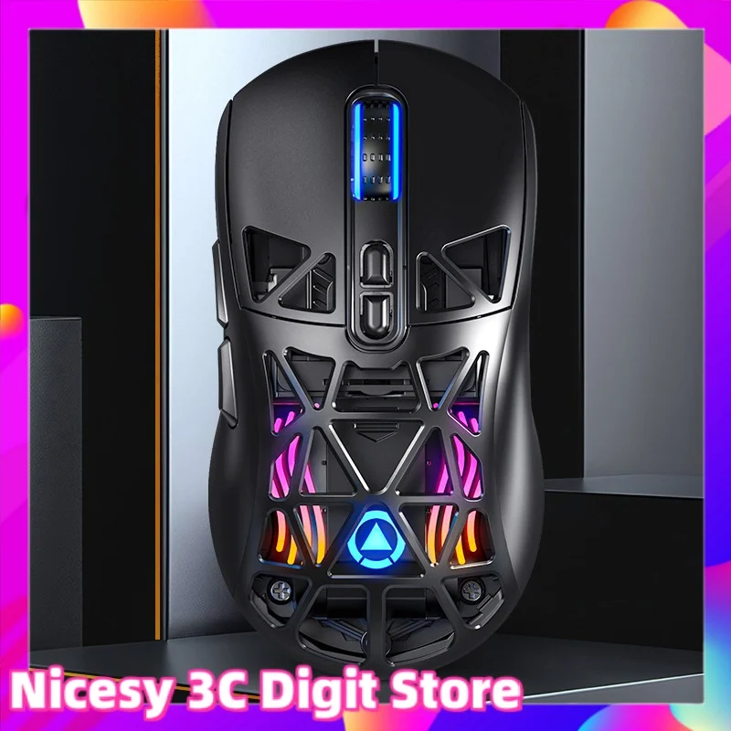 Yindiao G17 Игровая легкая трехрежимная беспроводная полая мышь RGB Pmw3325 Профессиональный датчик Большая емкость Контроллеры игр для ПК Yindiao G17 Игровая легкая трехрежимная беспроводная полая мышь RGB Pmw3325 Профессиональный датчик Большая емкость Контроллеры игр для ПК