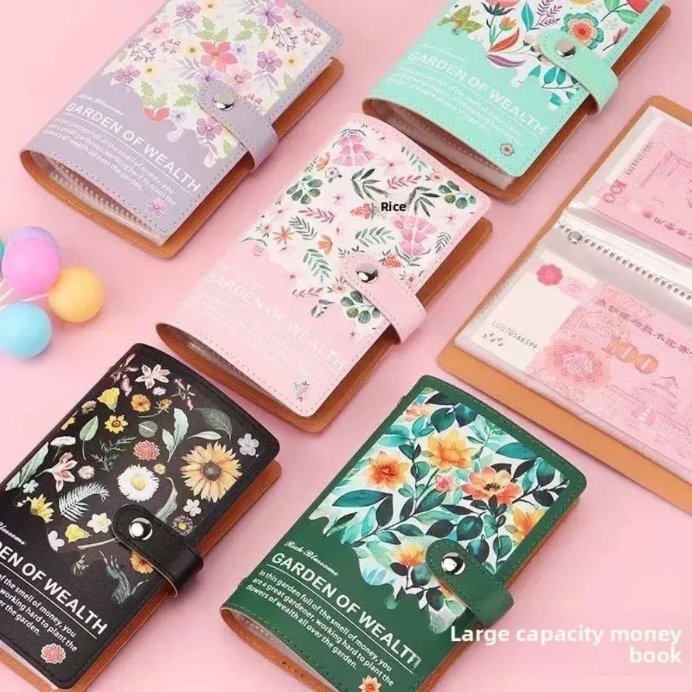 خطة الميزانية توفير المال الموثق زهرة مطبوعة مقاوم للماء التوفير تحدي الموثق قابلة لإعادة الاستخدام دفتر الميزانية النقدية فضفاضة ورقة