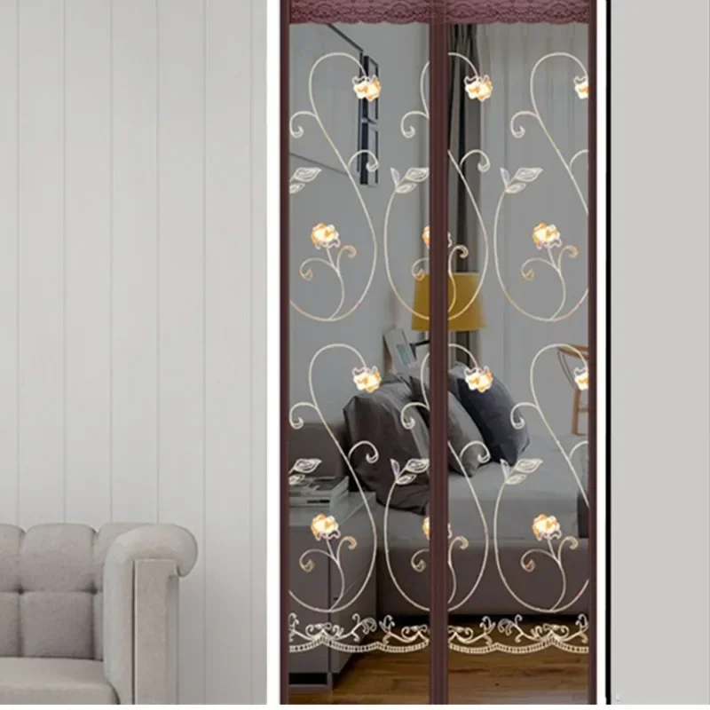 Magnetic Screen Door Curtain, Anti Mosquito Net Insect Fly Bug Curtains Automatic Closing Mesh, Custom Size and Large Size, 1Pc