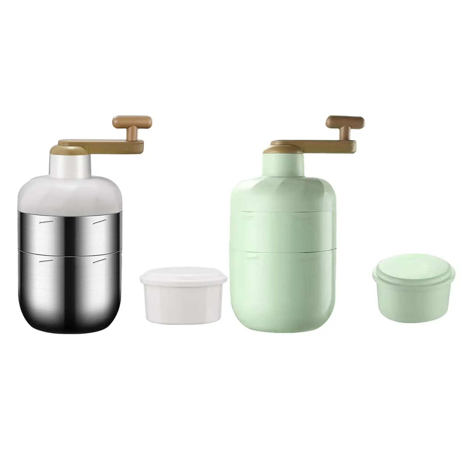 Ручной бритый льдогенератор, измельченный льдогенератор из нержавеющей стали, портативный