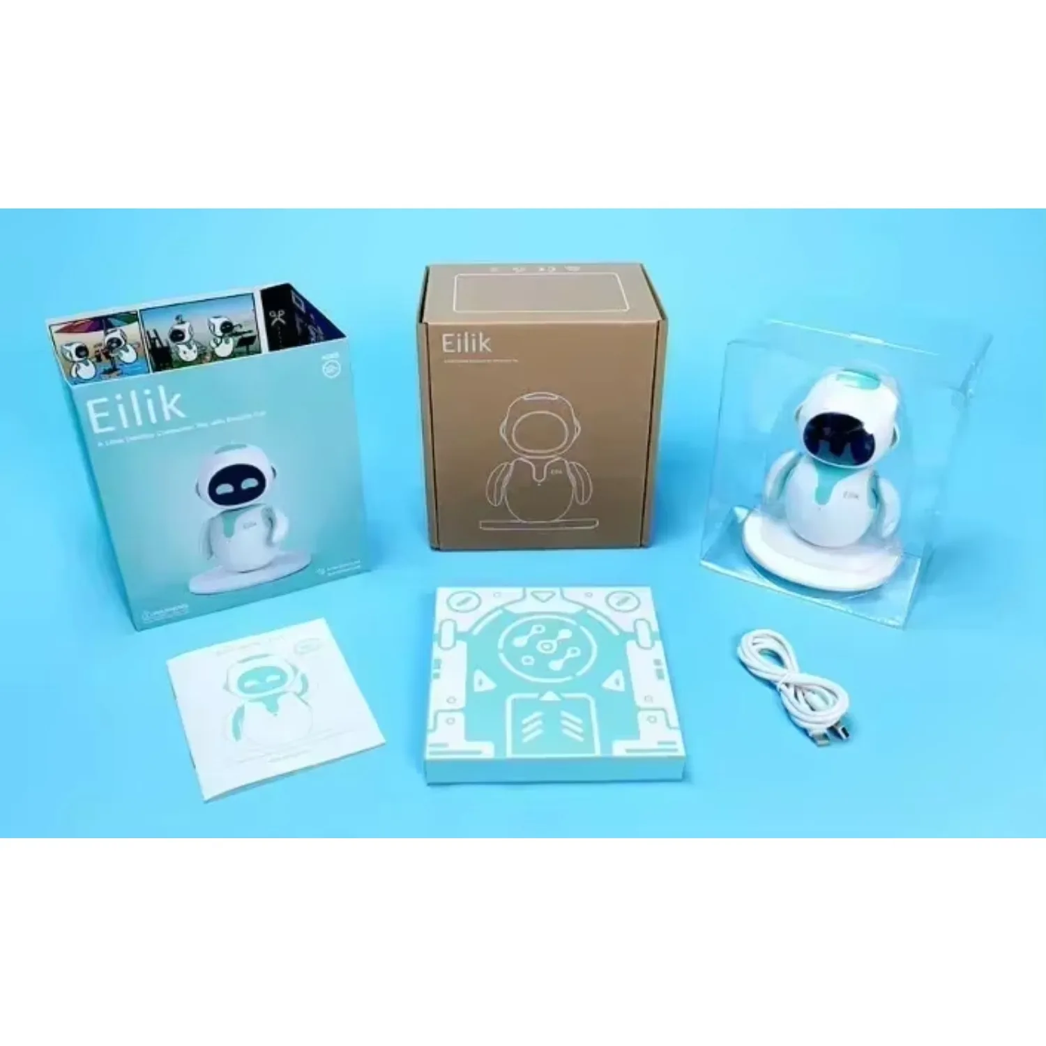 100% originele Eilik - Een kleine Companion Bot met Endless Fun Smart Robot Toy ((voedsel, doek, ect optioneel voor verschillende kosten))