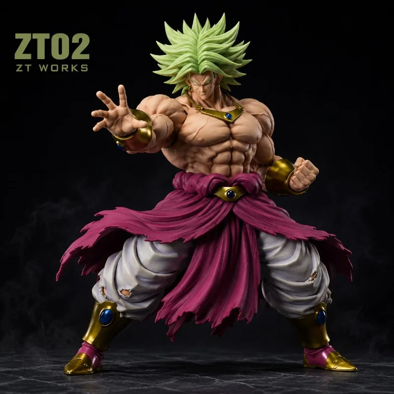 In Stock! ZT Studio Dragon Ball Super Saiyan ZT02 ZT02B Broly Green Hair Ancient Warrior Action Anime Figures Models Toys Gifts