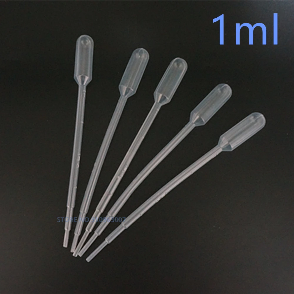 0.2ml/0.5ml/1ml/2ml/3ml/5ml/10ml Laboratory Pipette Plastic Disposable Graduated Container Liquid Dropper Equipment Straw