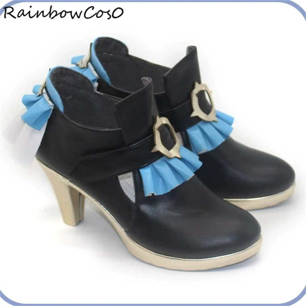 Xingqiu Xing qiu Genshin Impact Cosplay Chaussures Bottes, Jeu Anime, ixd'Halloween, Noël, Rainbow Cos0, W3121