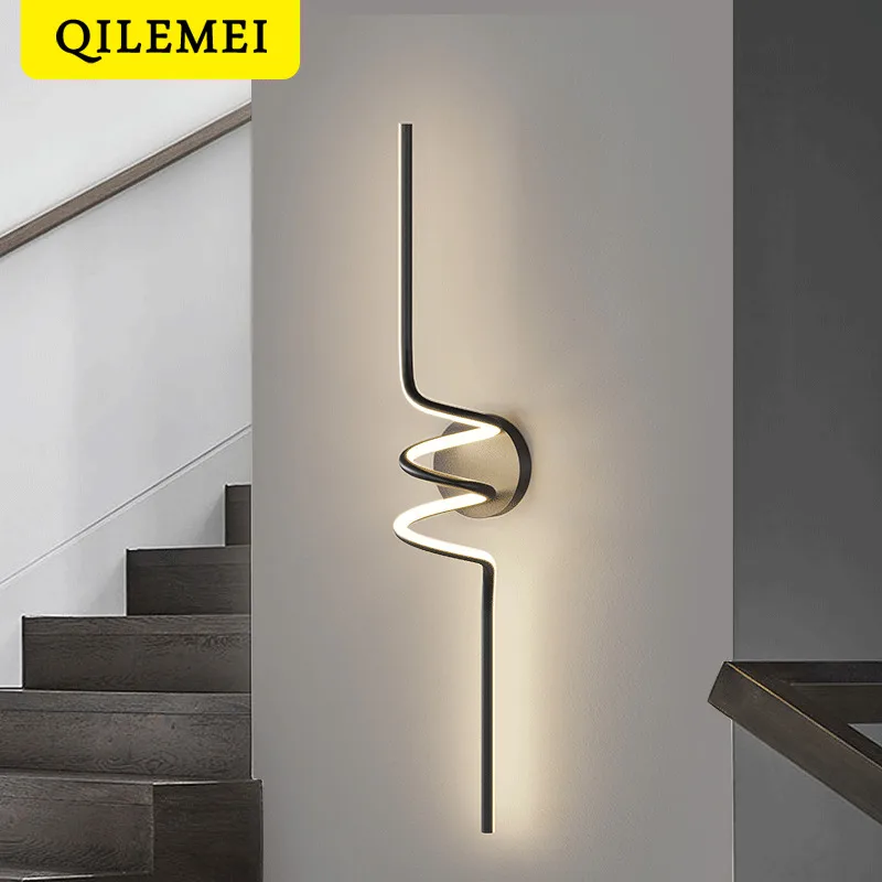 

Bedroom Bedhead Led Wall Light New Simple Long Strip Living Room Sofa Corridor Rental House Background Wall LED Lighting Fixture
