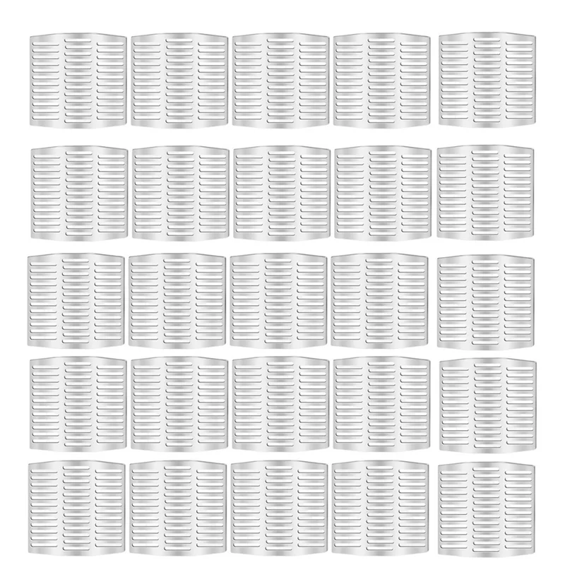 AT63-For Wall Weep Hole Insert Covers 20 قطعة 2.75 بوصة × 2.8 بوصة من الفولاذ المقاوم للصدأ لتوقف الطوب والحفاظ على الخروج