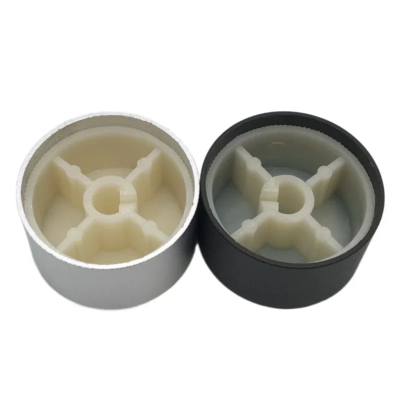 1pcs Aluminum Alloy Potentiometer Control Volume Audio Switch Knob Cap for 6mm D-axis / Flower 30x17mm(D*H)