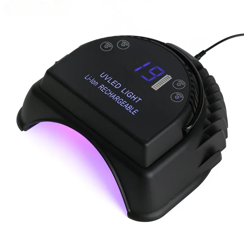 

64W LED UV Nail Lamp Light Gel Polish Nail Dryer Rechargeable Cordless LCD Display