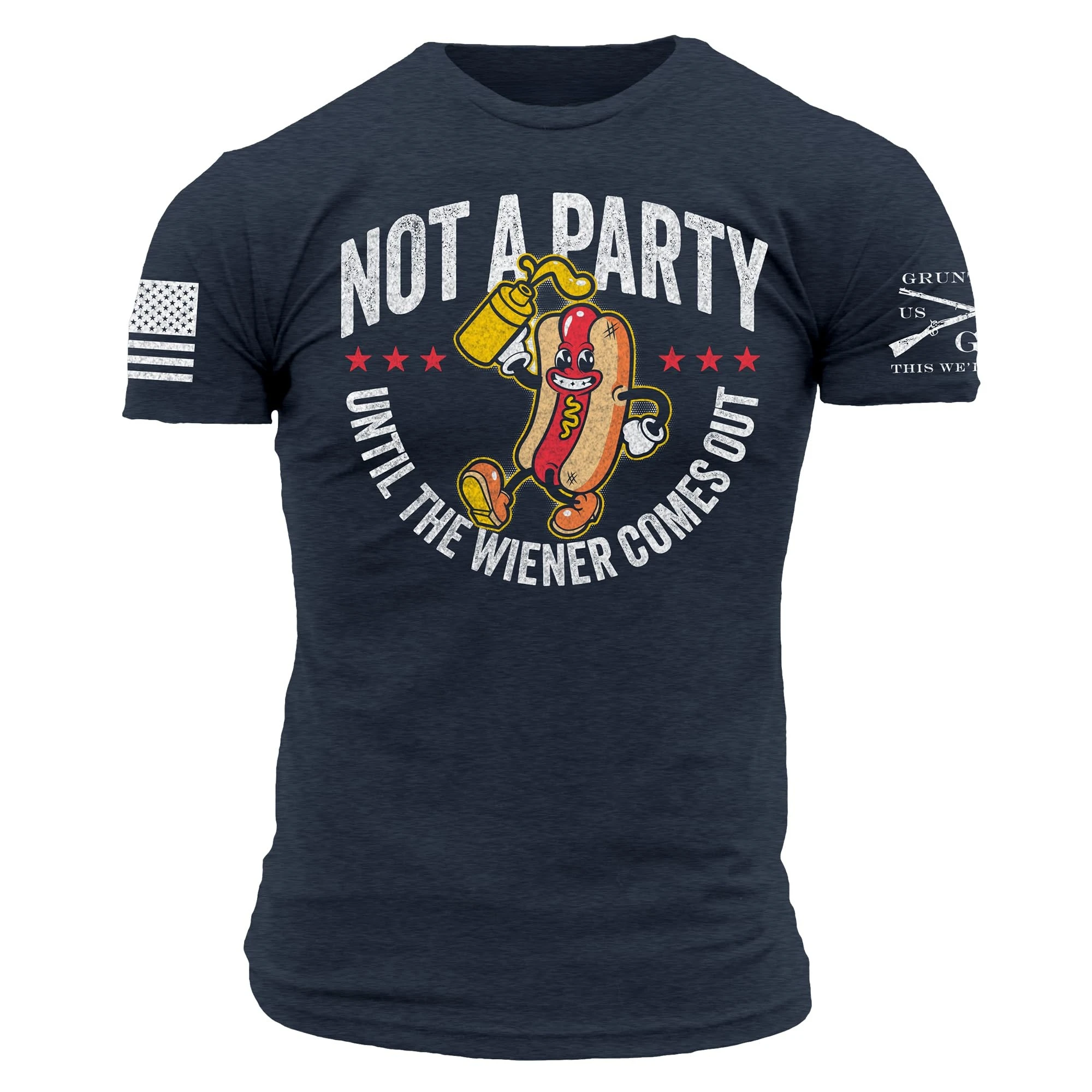 Weiner Party Military Training Tactics Brand Graphic Tee Cotton Mens Womens T-Shirt Outdoor Top