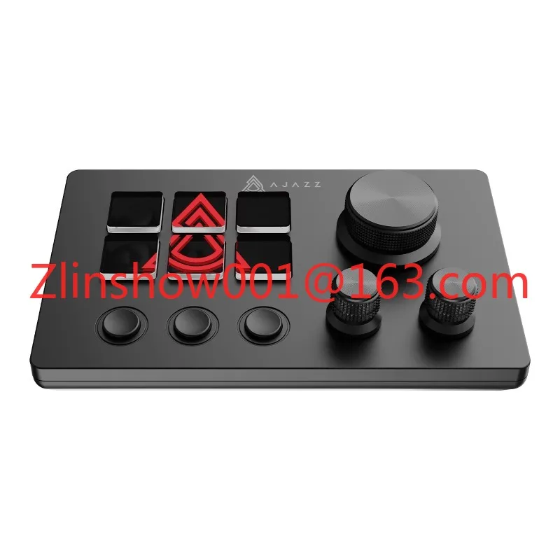 AKP03E Wired Keypad With Knob Controller 6 Keys for PC Gaming Console Desktop Controller