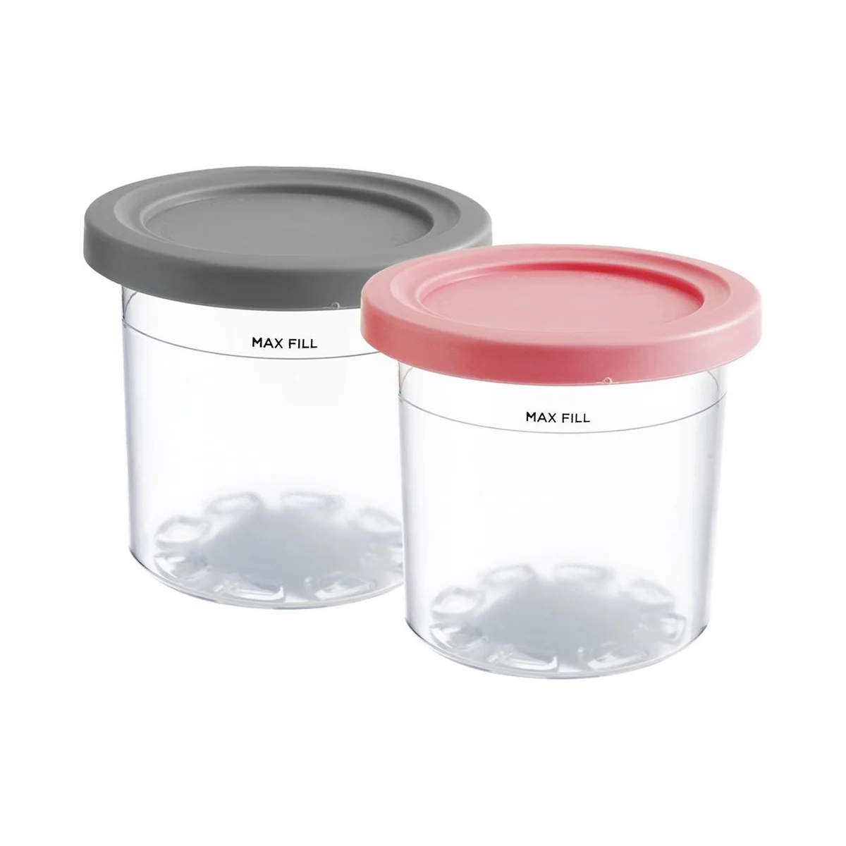 2Pcs Ice Cream Pints Cup for Ninja for NC299AM C300S Series Reusable Can Store Ice Cream Gelato A