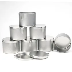 6Pc Candle Jar Empty Bulk,DIY Aromatherapy Massage Candle Maker Tins,Pouring Container Jars,Tins Empty Tinplate Shaped Cans