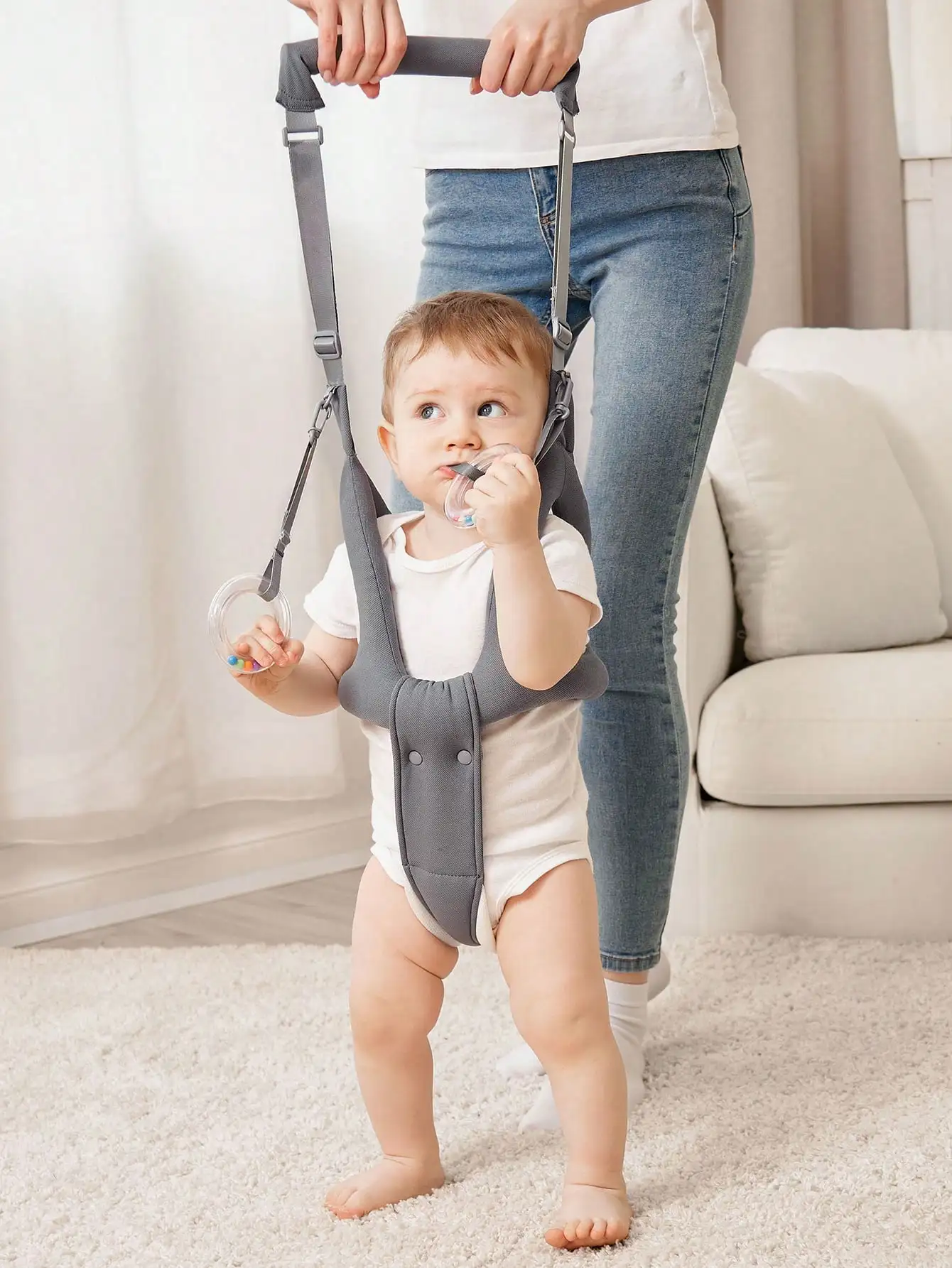 Baby Walking Harness - Handheld Kinder Walker Helfer-Kleinkind Infant Walker Harness Assistant Gürtel-Hilfe Baby Walk