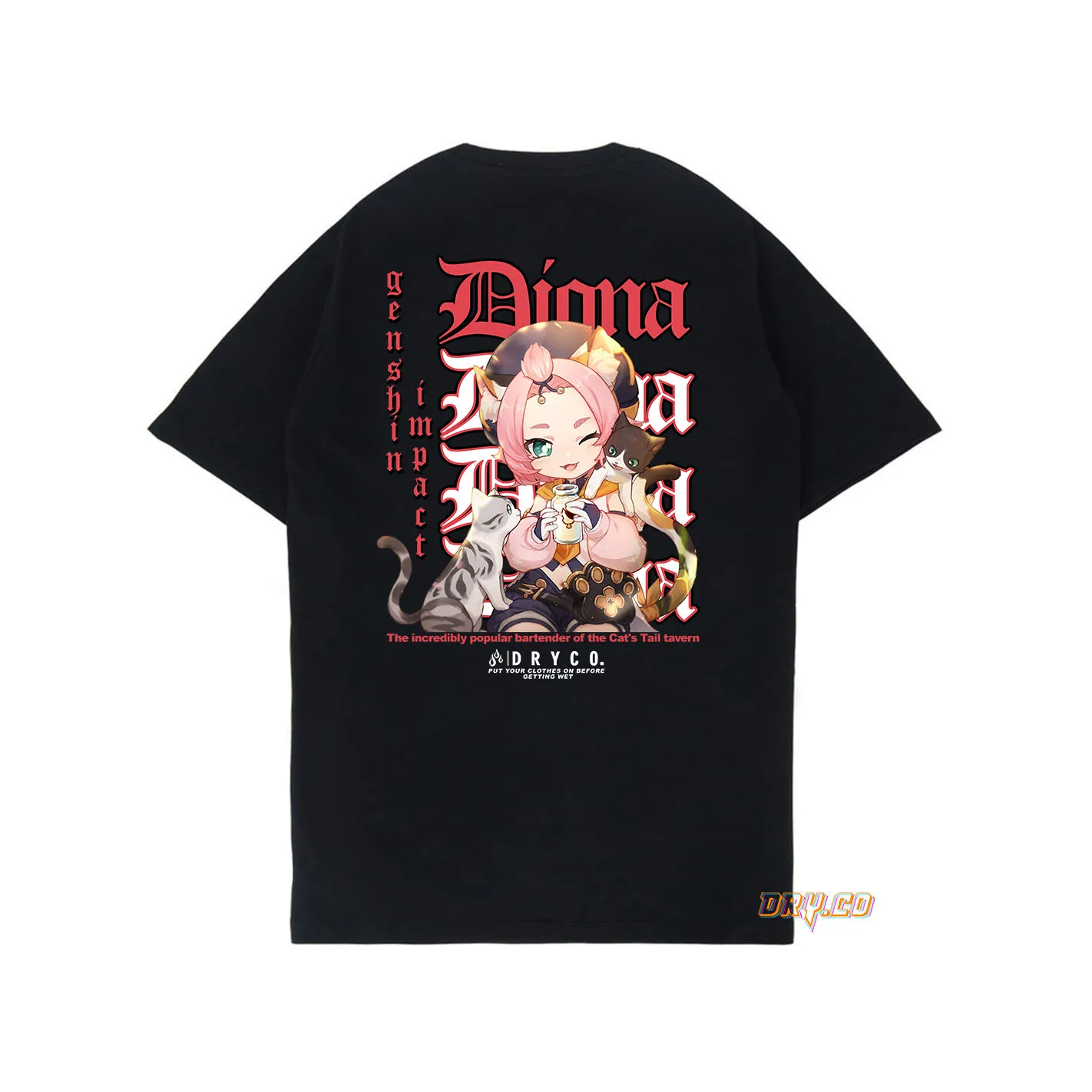 DIONA TEES/T-Shirt GAME GENSHIN IMPACT (MONDSTADT)  /UNISEX PRIA WANITA/DRYCO