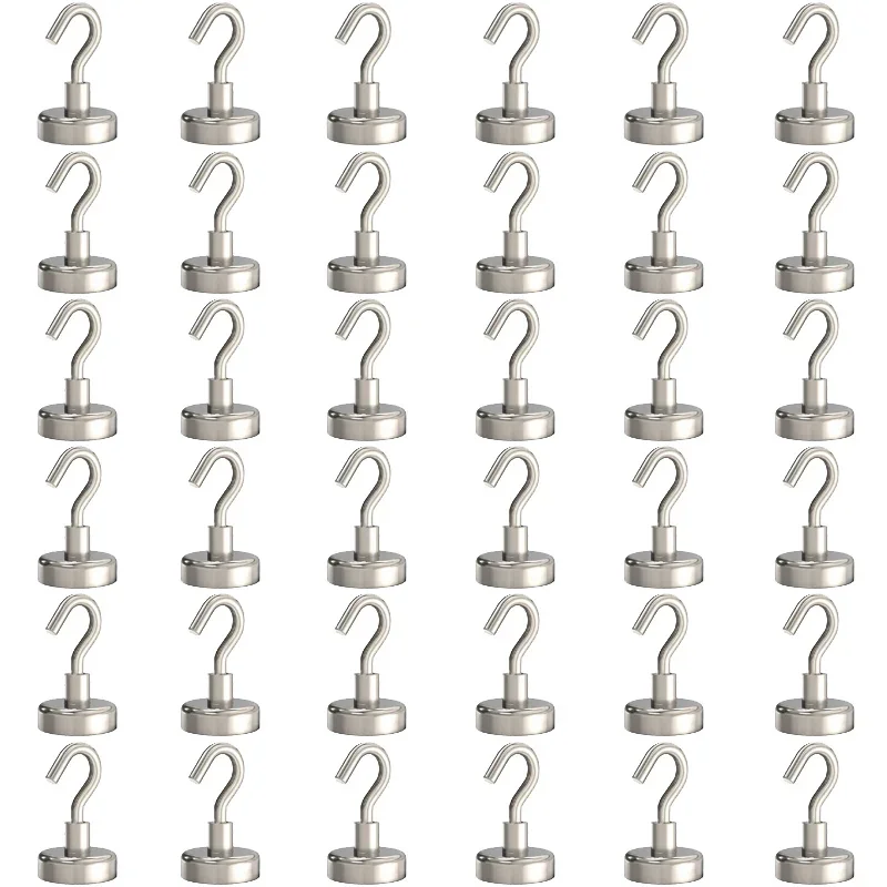 

10-50 PCS Steel Magnetic Hook 10mm Bottom Kitchen Bathroom School Workplace Grill Towel Cup Clothes Hanging Hanger Accessories