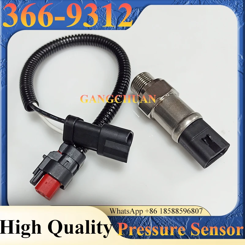 366-9311 366-9312 3669311 3669312 Pressure Sensor for Excavator E320D E345C E345D E385C