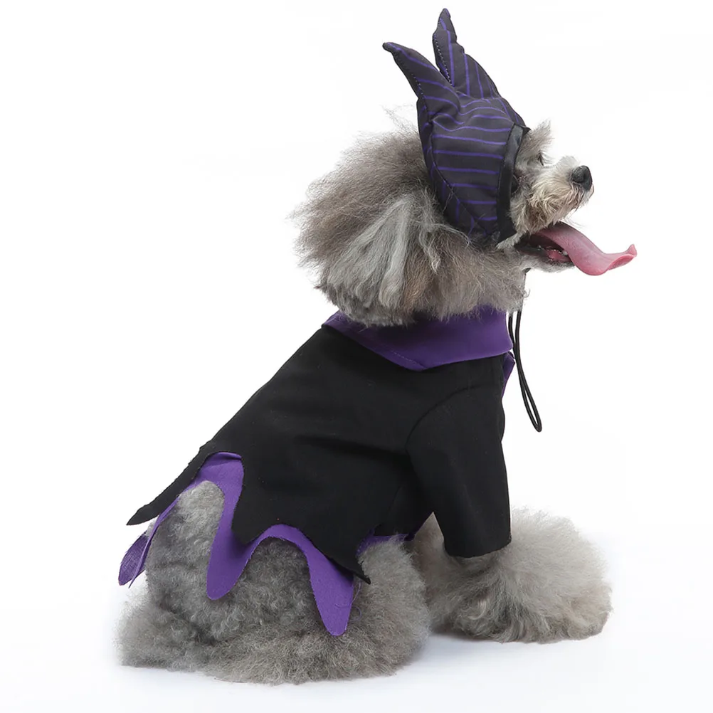 

1Set Halloween Dog Clothes Witch Elements Cute Puppy Costume for Festival Party Cosplay Dog Clothes Puppy Witch Cosplay Prop