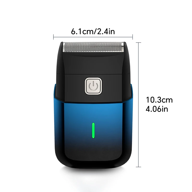 ماكينة حلاقة ترددية قابلة لإعادة الشحن عبر USB، جهاز حلاقة محمول للرجال