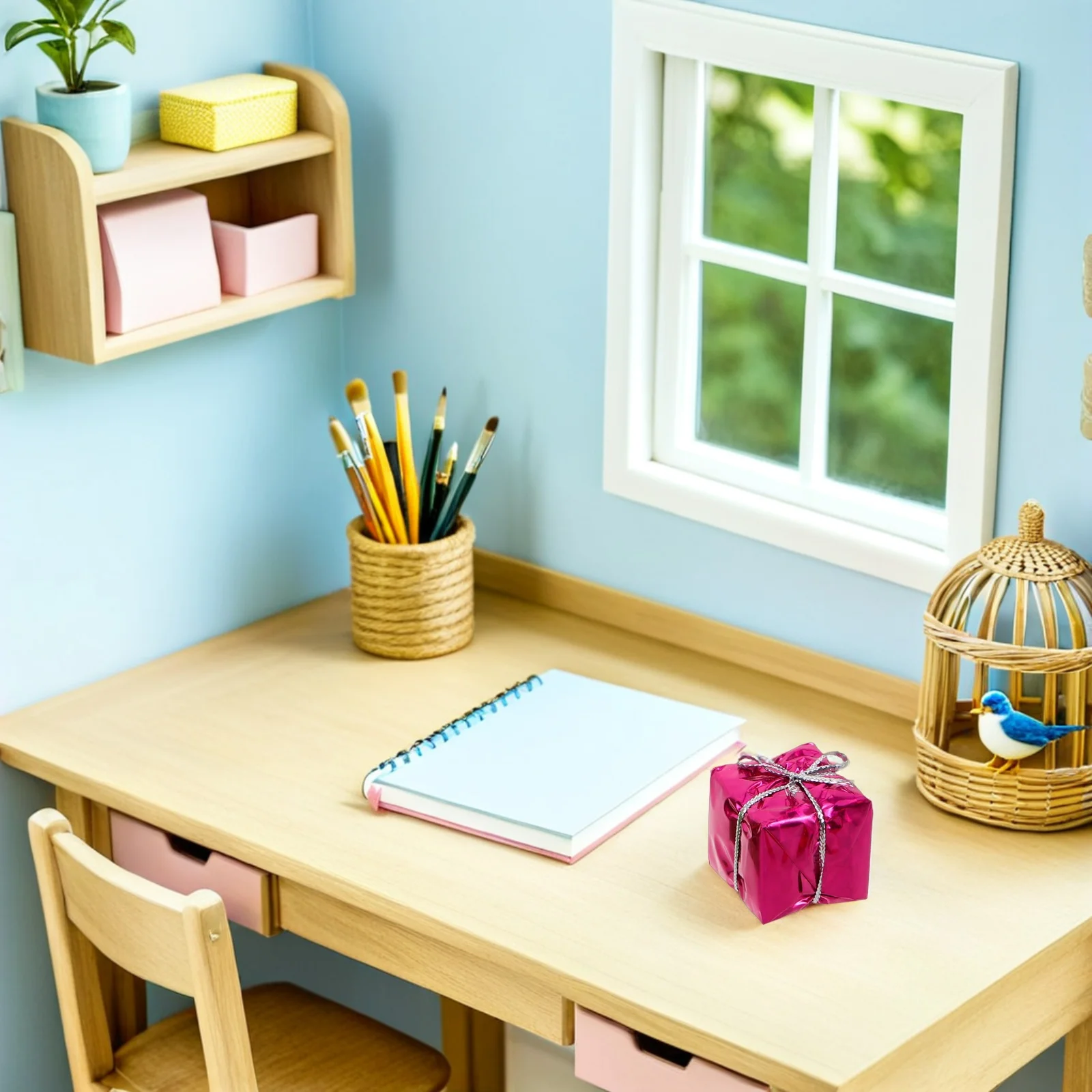 

30pcs Dollhouse Decorations Miniature Gift Boxes Realistic Christmas Ornaments For Holiday Craft Scene Foam Mini Presents Xmas