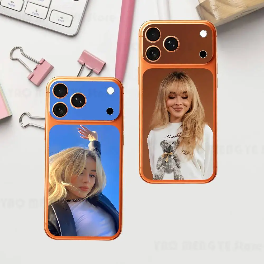 

Наклейка-скин Hot Singer S-Sabrina Actor Carpenter Plain Decal Skin для iPhone 17 Pro/Pro Max, защитная пленка на заднюю панель, устойчивая к царапинам, прочная наклейка