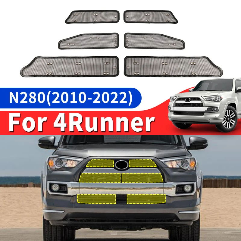 

Front Grille Stainless Steel Wire Mesh for Toyota 4Runner 2021-2010 TRD Pro Sport Premium off-Road Exterior Parts Accessories