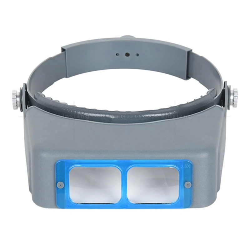 1.5X 2X 2.5X 3.5X Head Wearing Binocular Magnifier Third Hand Headband Magnifying Glass Loupe for Soldering  Repairing