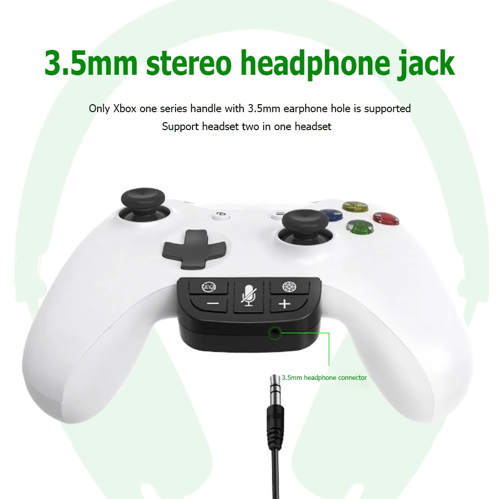 Wireless Stereo Headphone Converter Game Controller Sound Enhancer for Xbox One S/XSX/XSS/ELITE/ELITE2 Gamepad Headset Adapter