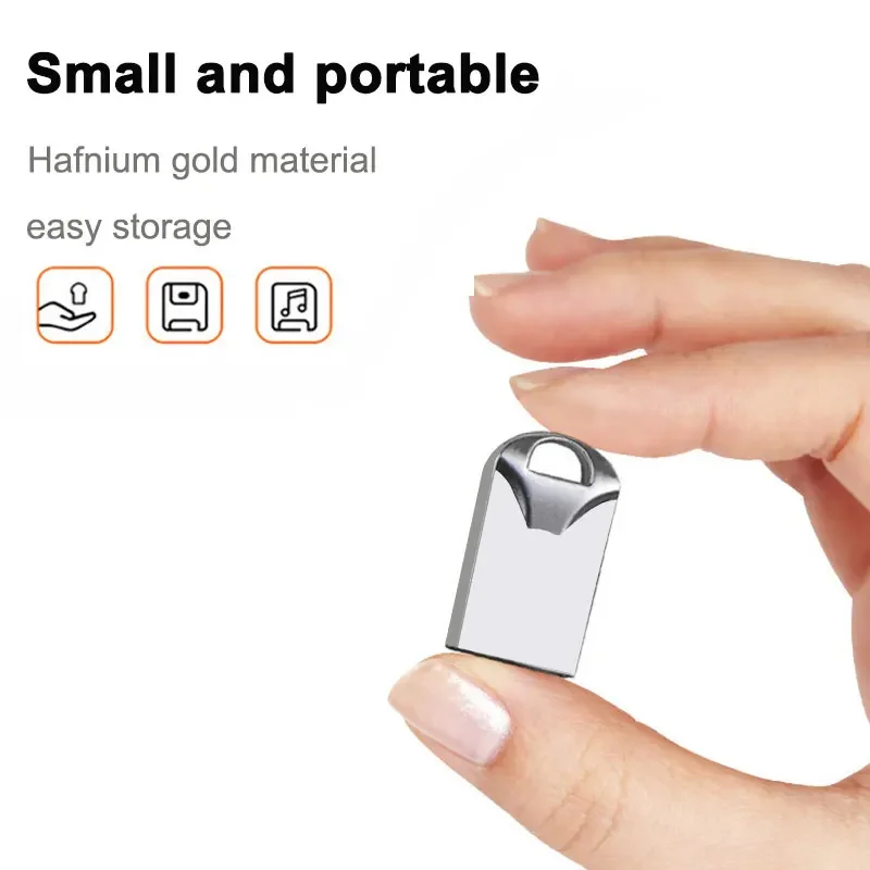 128GB Memory Stick 2.0 Key Ring Gift Type-C Adapter for Phone Metal USB Flash Drive 4GB 8GB 16GB 32GB 64GB U Disk Pendrive 256GB