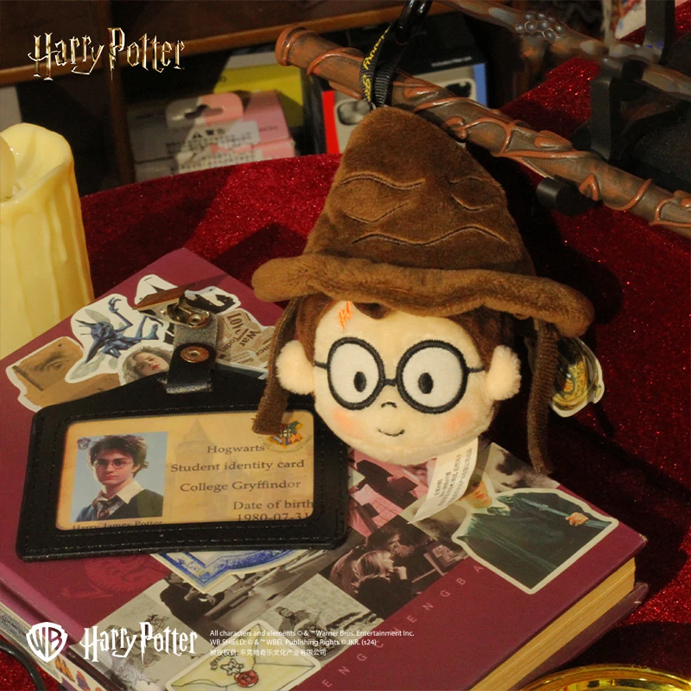Echte Harry Potter Ron Hermelien Sorteerhoed Pluche Gevulde Pop Sleutelhanger Cartoon Rekbare Rebound Knuffels Speelgoed Accessoires