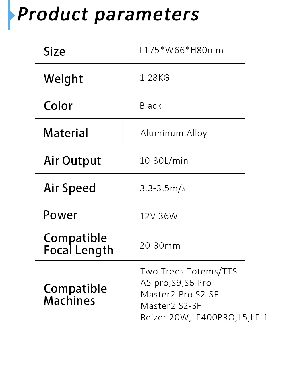 Two trees X1 Air Airflow Assist Kit 10-30L/min Air Assist System Remove Smoke and Dust for TTS-55 Laser Engraver Cutter Machine