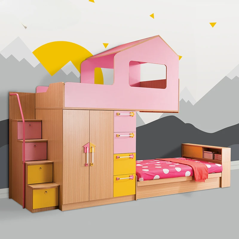 Children's bed, princess bed, house bed, upper and lower beds, double bed, high and low bed, upper and lower bed, small