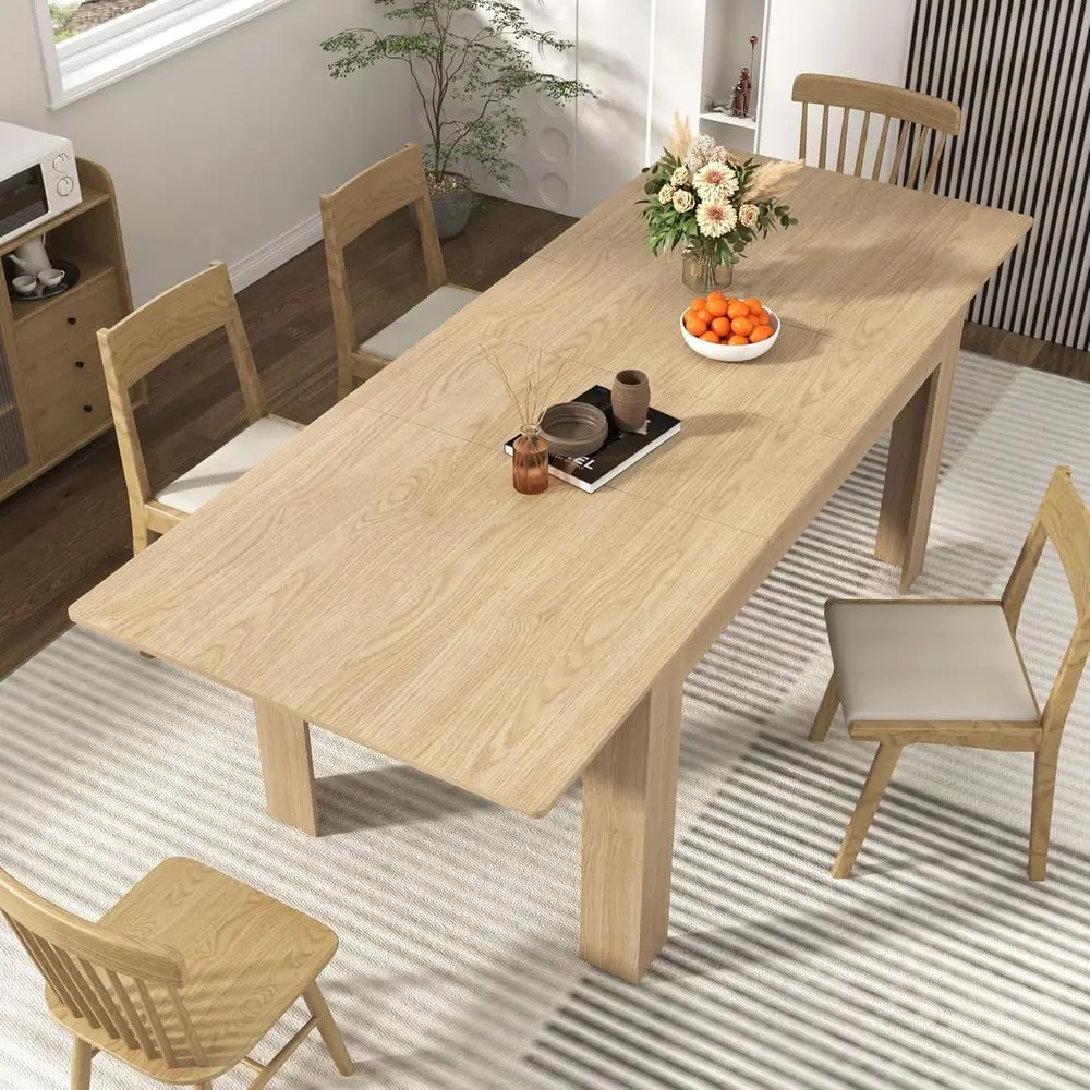 

6-10 Seater Wooden Dining Table for Gatherings, Ideal for Small Kitchens and Office Dining Areas