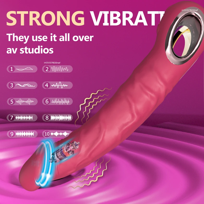 Realistic Dildo Vibrator G Spot with Female Stimulator Big Penis Anal Plug Adult Man Real Penis Sex Toys for Women 10 Modes