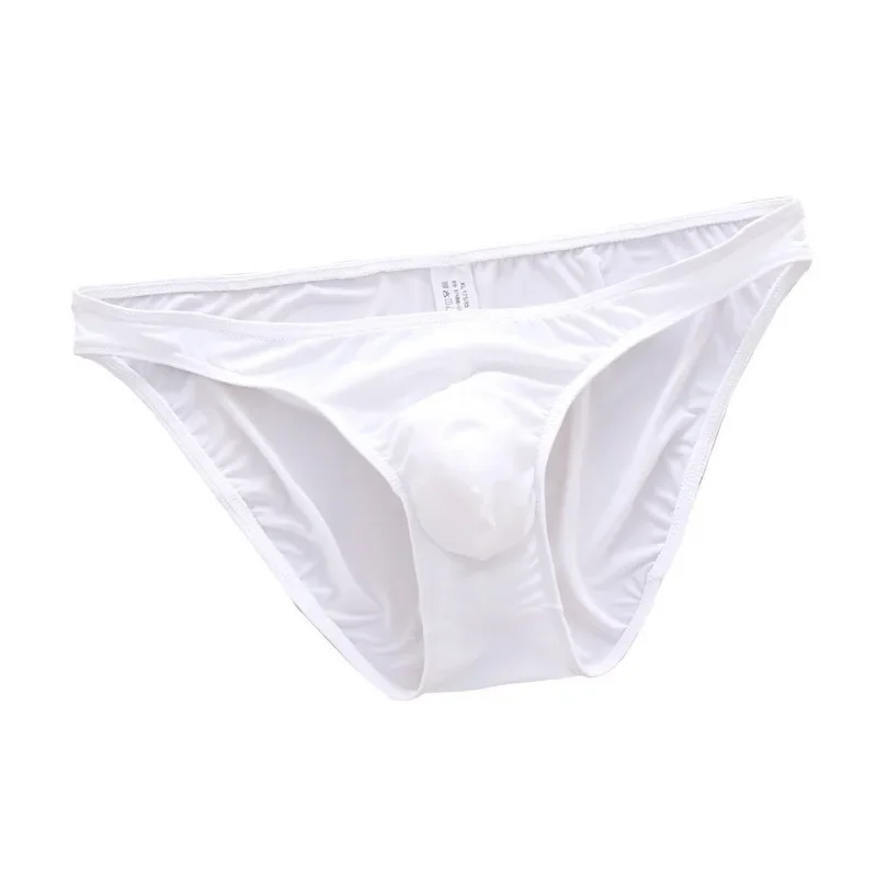 

Men's ice silk briefs elastic bag U convex 3D men's solid color fashion simple R-A10