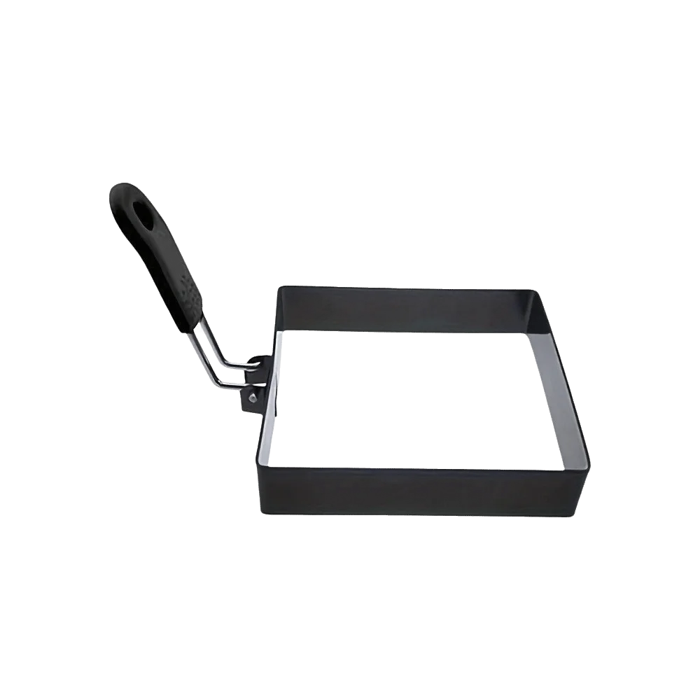 Stainless Steel Egg Fried Ring Mold Non Stick with Handle Round Pancake Mold Heat Resistant Square Egg Maker Mold Kitchen