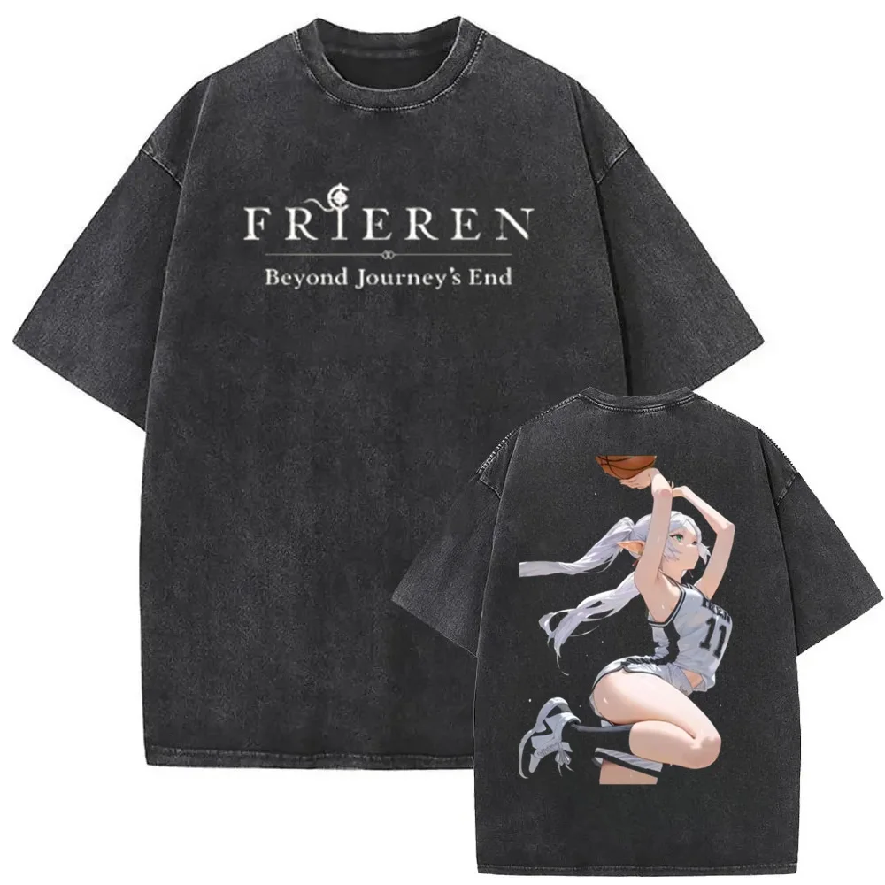 2026 Frieren Beyond Journey's End T Shirt for Men  Short Sleeve Clothing Women Cotton Vintage T-Shirts Round Neck Tee Shirt