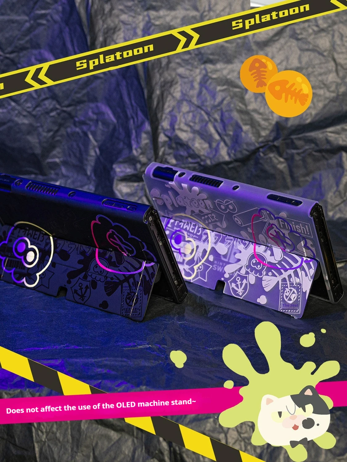 In Stock Switch 2 Oled Protective Case Hard Shell Dockable Splatoon 3 Anti Scratch Shockproof Protective Cover For Adult Gamers view 6
