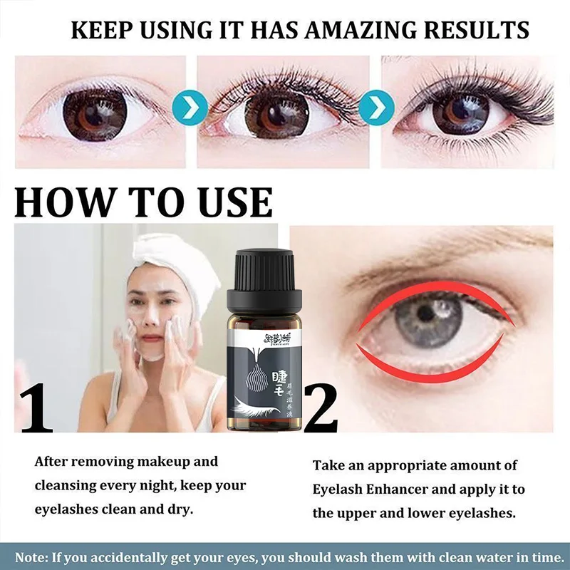 Líquido nutritivo para cílios que modela naturalmente, modela com densidade, nutre os cílios pretos, essência líquida para máscara de sobrancelhas.