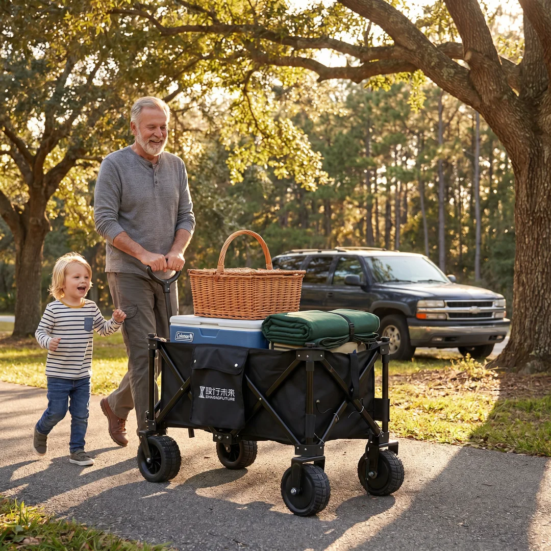 Smart Garden Cart - عربة تخييم كهربائية قابلة للطي للتحكم