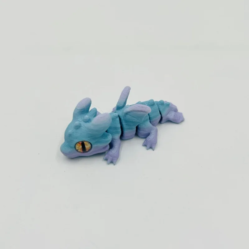 1/5/10/15 Stück 3D-gedruckter Babydrache mit beweglichen Gelenken und simulierten Augen, als dekorative Gegenstände für das Zuhause, zur Raumgestaltung und als Geschenk für Feiertage. – Detail 12